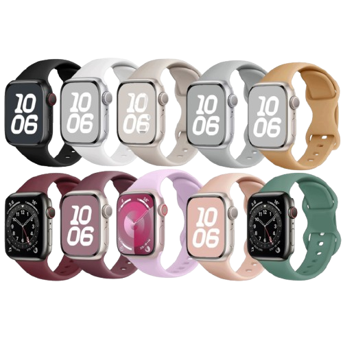 10 Packs Sport Bands for Apple Watch Band 38mm 40mm 41mm 42mm 44mm 45mm 46mm 49mm for Women and Men, Soft Silicone Waterproof Replacement Strap for iWatch Ultra/iWatch Series 11/10/9/8/7/6/5/4/3/2/1/SE