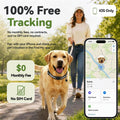 Pet Tracker Works with Apple Find My & Google Find My Device, No Monthly Fee No SIM IP68 Waterproof Mini Dog Cat Finder, 365-Day Long Battery Anti-Loss Locator with Collar Holder