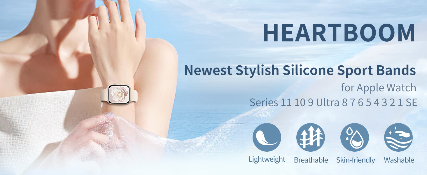 10 Packs Sport Bands for Apple Watch Band 38mm 40mm 41mm 42mm 44mm 45mm 46mm 49mm for Women and Men, Soft Silicone Waterproof Replacement Strap for iWatch Ultra/iWatch Series 11/10/9/8/7/6/5/4/3/2/1/SE