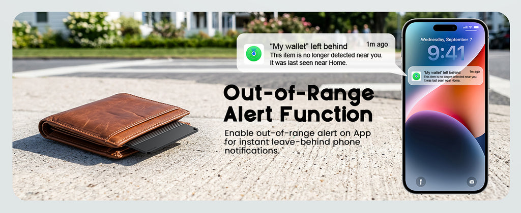Wallet Tracker Card for Apple Find My or Google's Find Hub Device | 5-Year Battery Bluetooth Item Finder for iPhone, Slim Smart Tracking Card for Wallet, Luggage, Passport, Purse, Backpack
