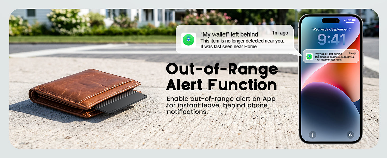 Wallet Tracker Card for Apple Find My or Google's Find Hub Device | 5-Year Battery Bluetooth Item Finder for iPhone, Slim Smart Tracking Card for Wallet, Luggage, Passport, Purse, Backpack