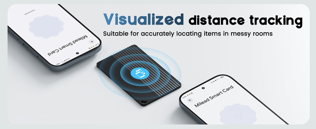 Wallet Tracker Card for Apple Find My or Google's Find Hub Device | 5-Year Battery Bluetooth Item Finder for iPhone, Slim Smart Tracking Card for Wallet, Luggage, Passport, Purse, Backpack